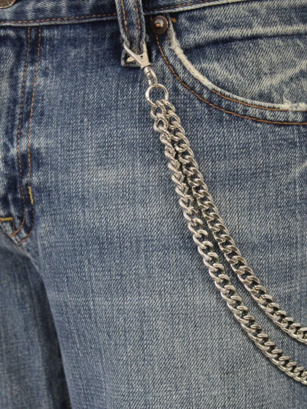 NEW USA Handmade Men’s Silver Wallet Chain 16